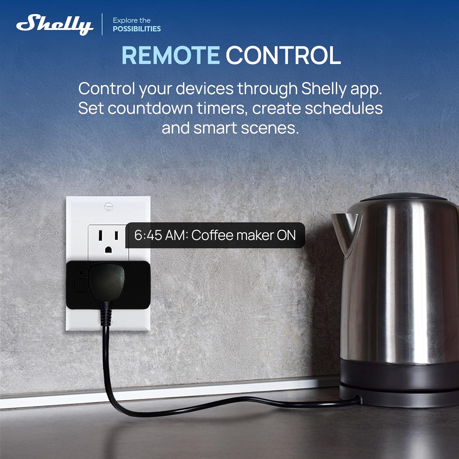 Shelly Plug US Gen4 Black