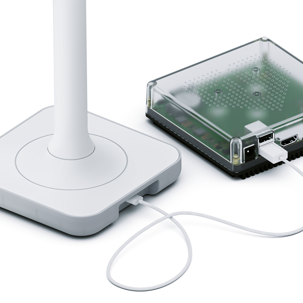 ZWA-2 connected to Green with USB cable