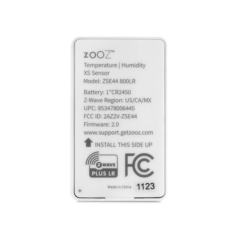 Zooz 800 Z-Wave XS Temperature | Humidity Sensor