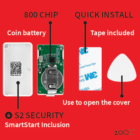 Zooz 800 Z-Wave XS Tilt | Shock Sensor