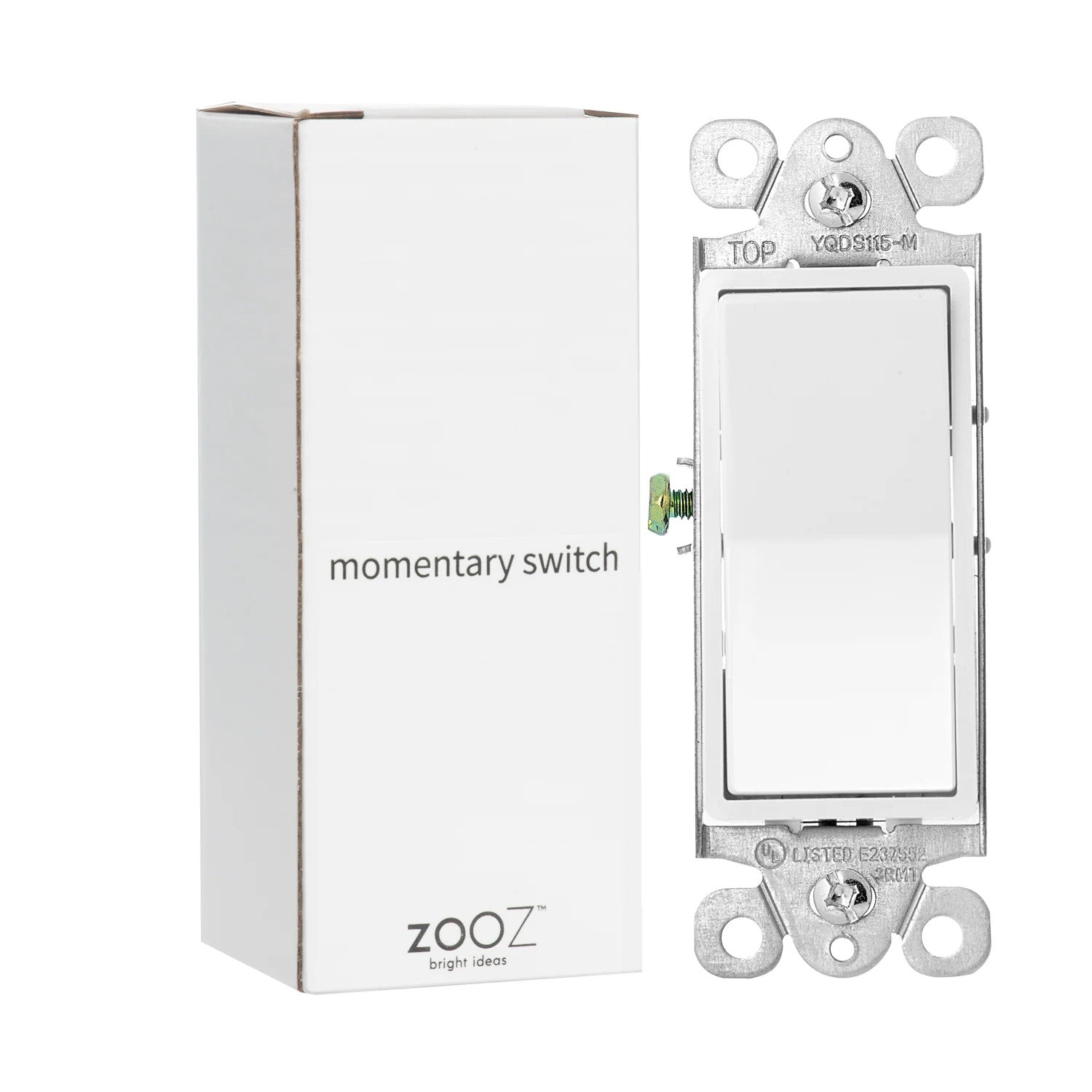 Zooz Momentary In-Wall Switch for Z-Wave Dimmer Modules