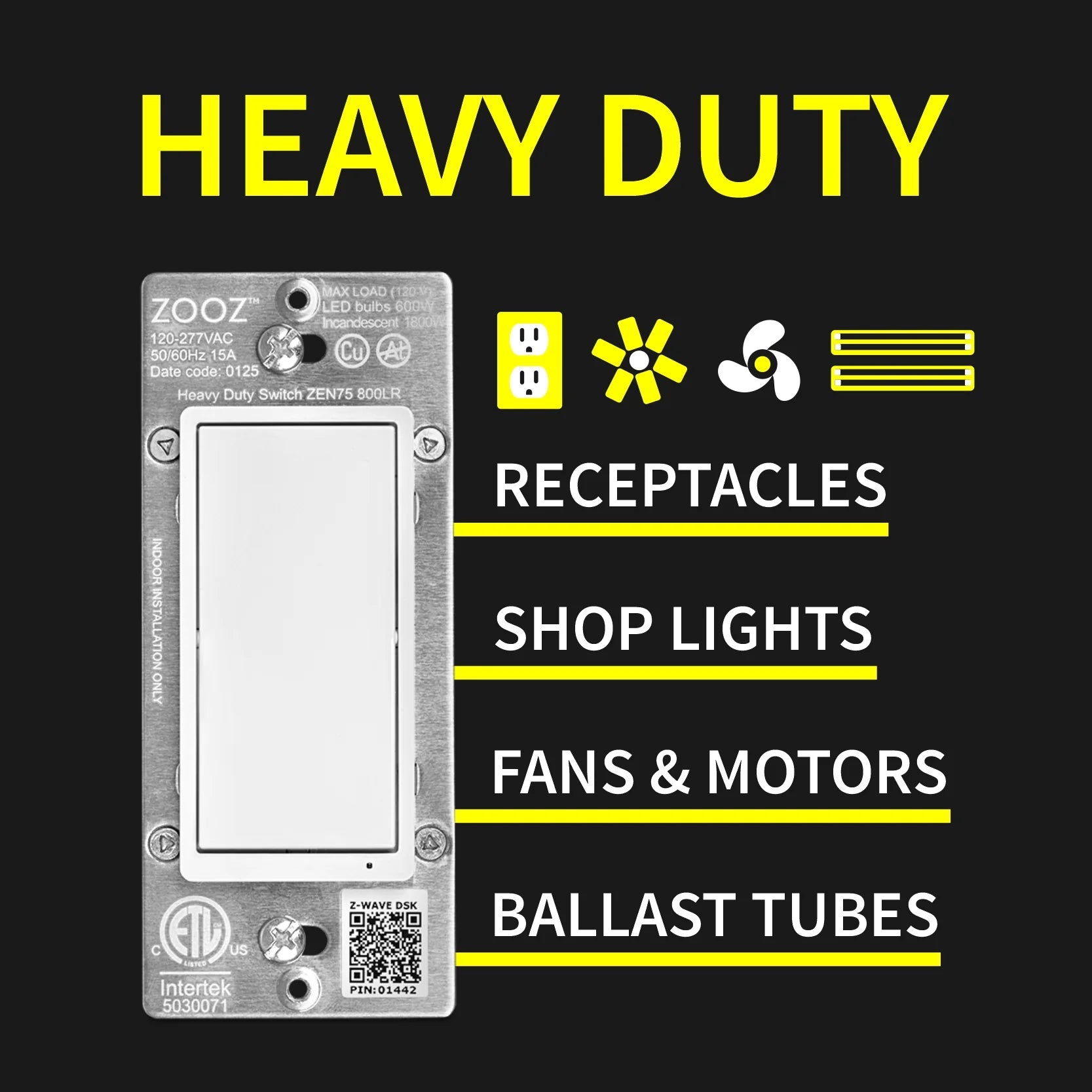 Zooz 800 Z-Wave Heavy Duty Switch