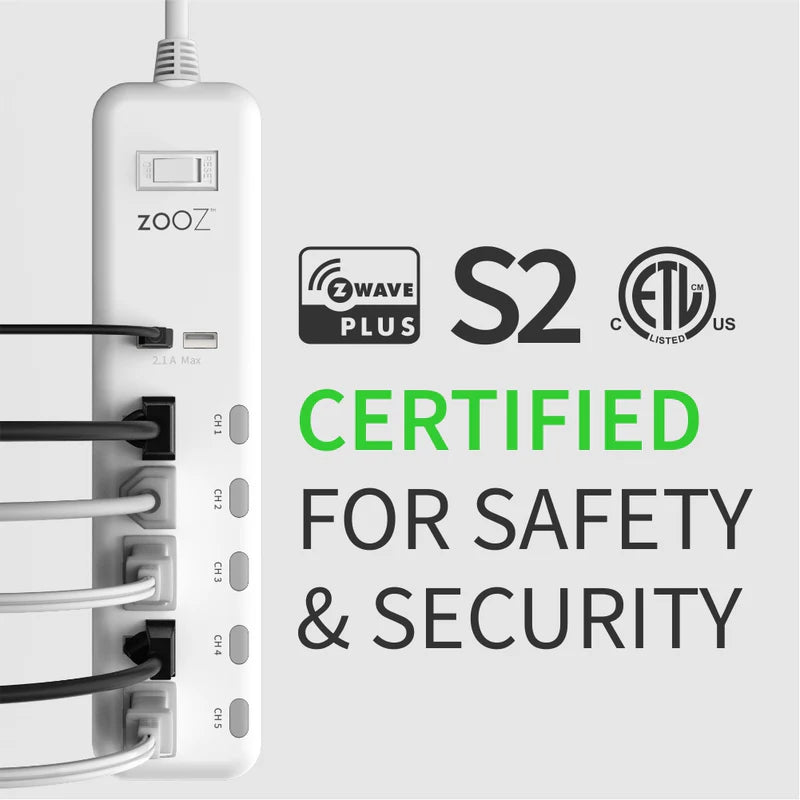 Zooz 800 Z-Wave Power Strip