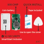 Zooz 800 Z-Wave XS Tilt | Shock Sensor - CloudFree