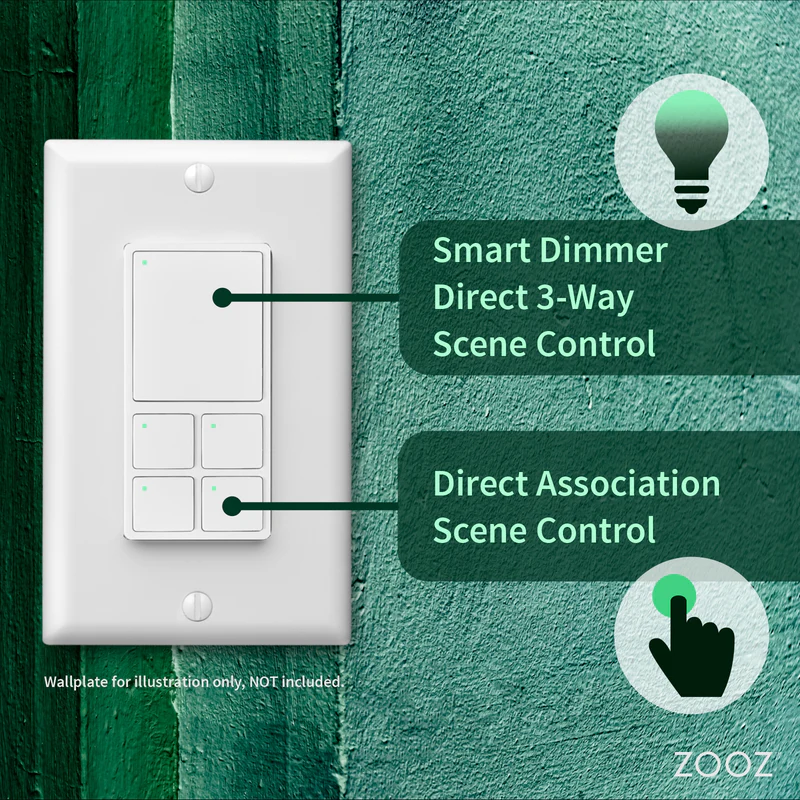 Zooz 800 Z-Wave Dimmer & Scene Controller - Image 2